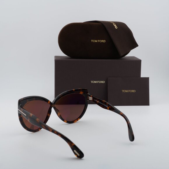 Tom Ford Beatrice FT1196 52E Butterfly Sunglasses - Havana/Brown main image 7